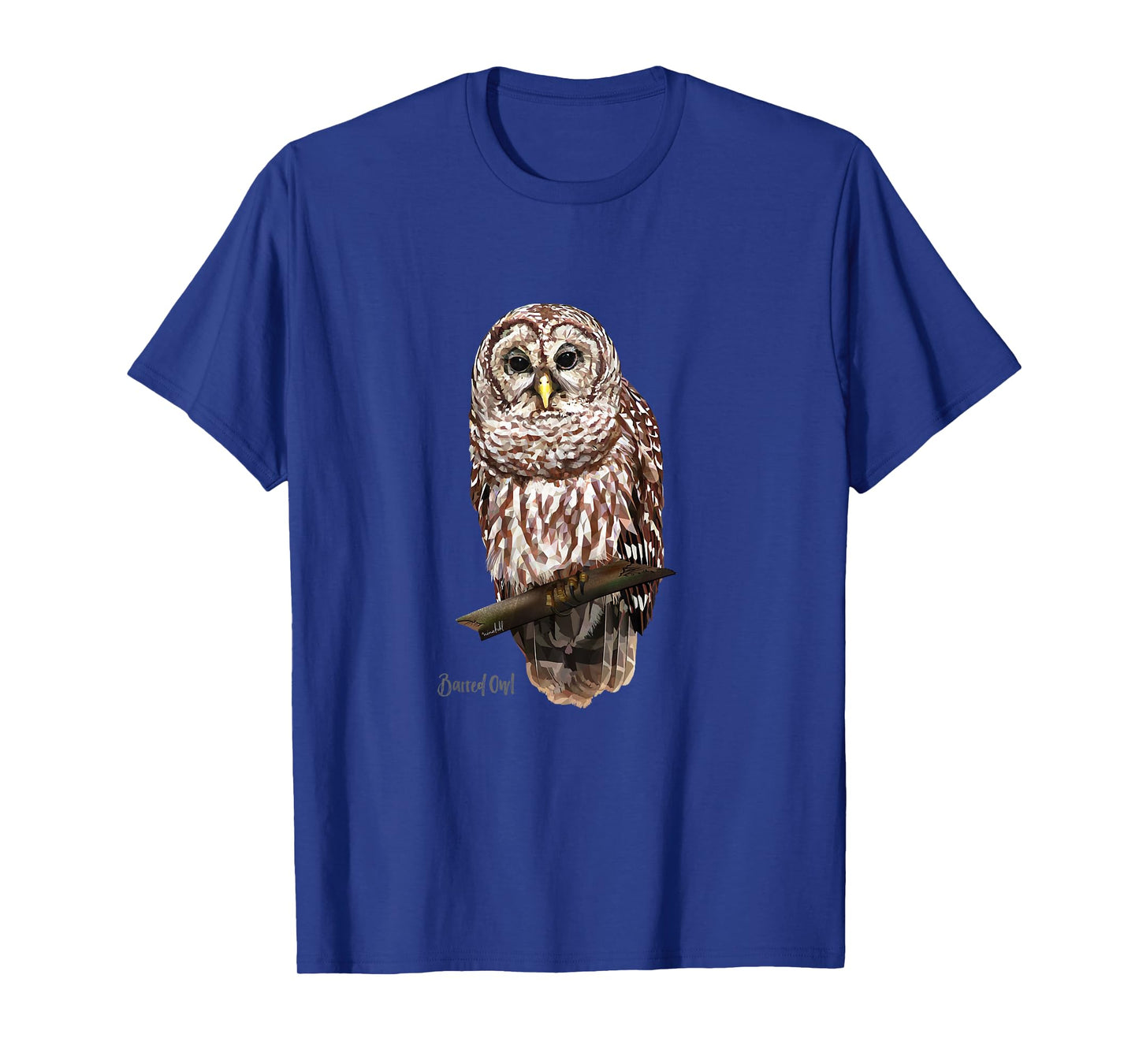 Kids Barred Owl Graphic Birder Shirt Wildlife Bird Watching T-Shirt