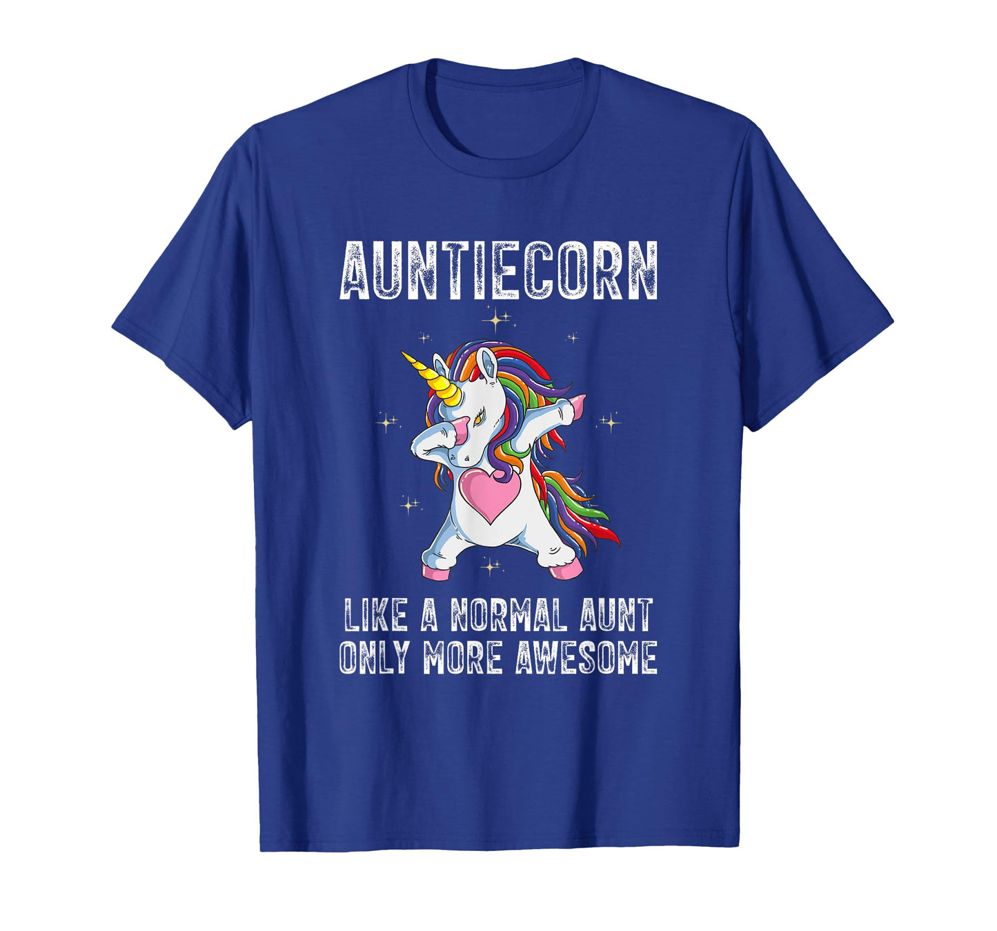 Auntiecorn Dabbing Unicorn Mother's Day 2023 Auntie Awesome T-Shirt