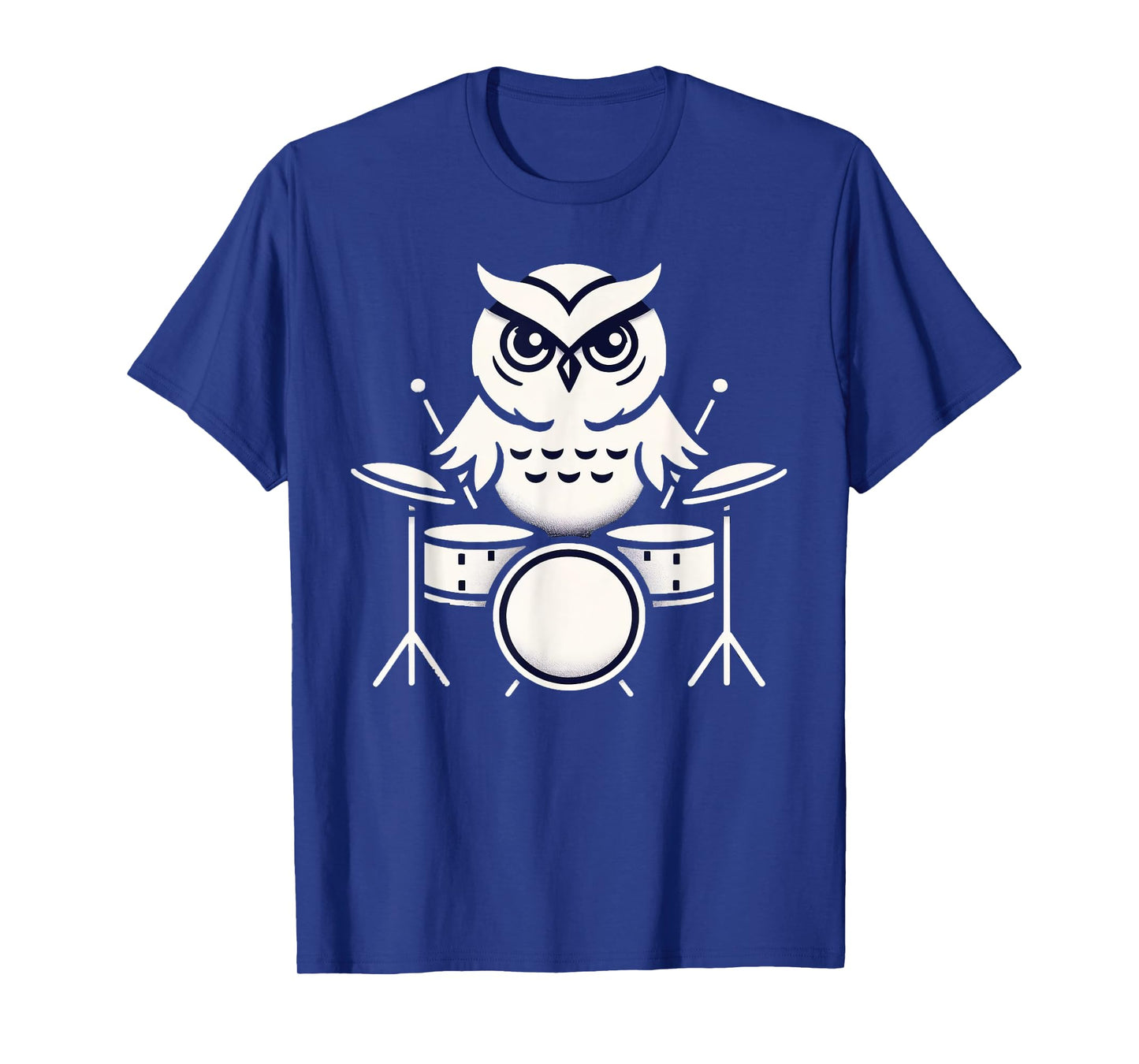 Cute Owl Playing Drums Owls Drummer Music T-Shirt