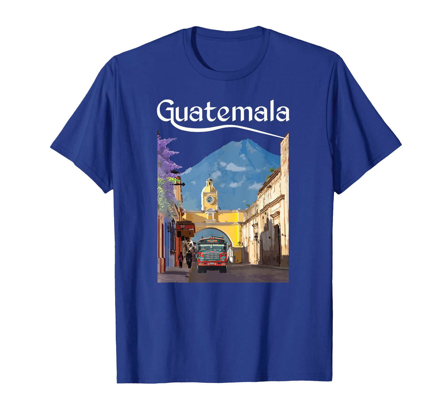 Guatemala Chicken Bus Antigua Chapin Quetzal Guate Tikal 502 T-Shirt