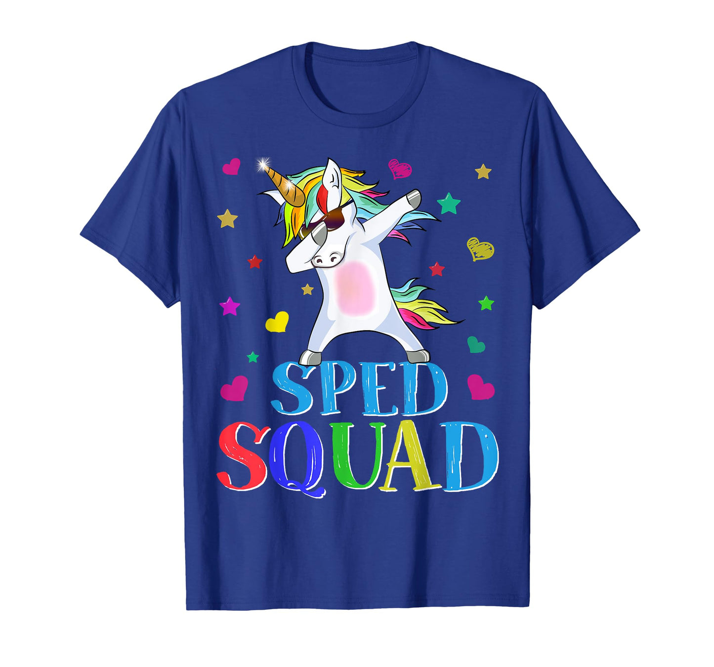 SPED Squad Special Education Unicorn Dab Teacher Gifts T-Shirt for Men Women Girls Kids