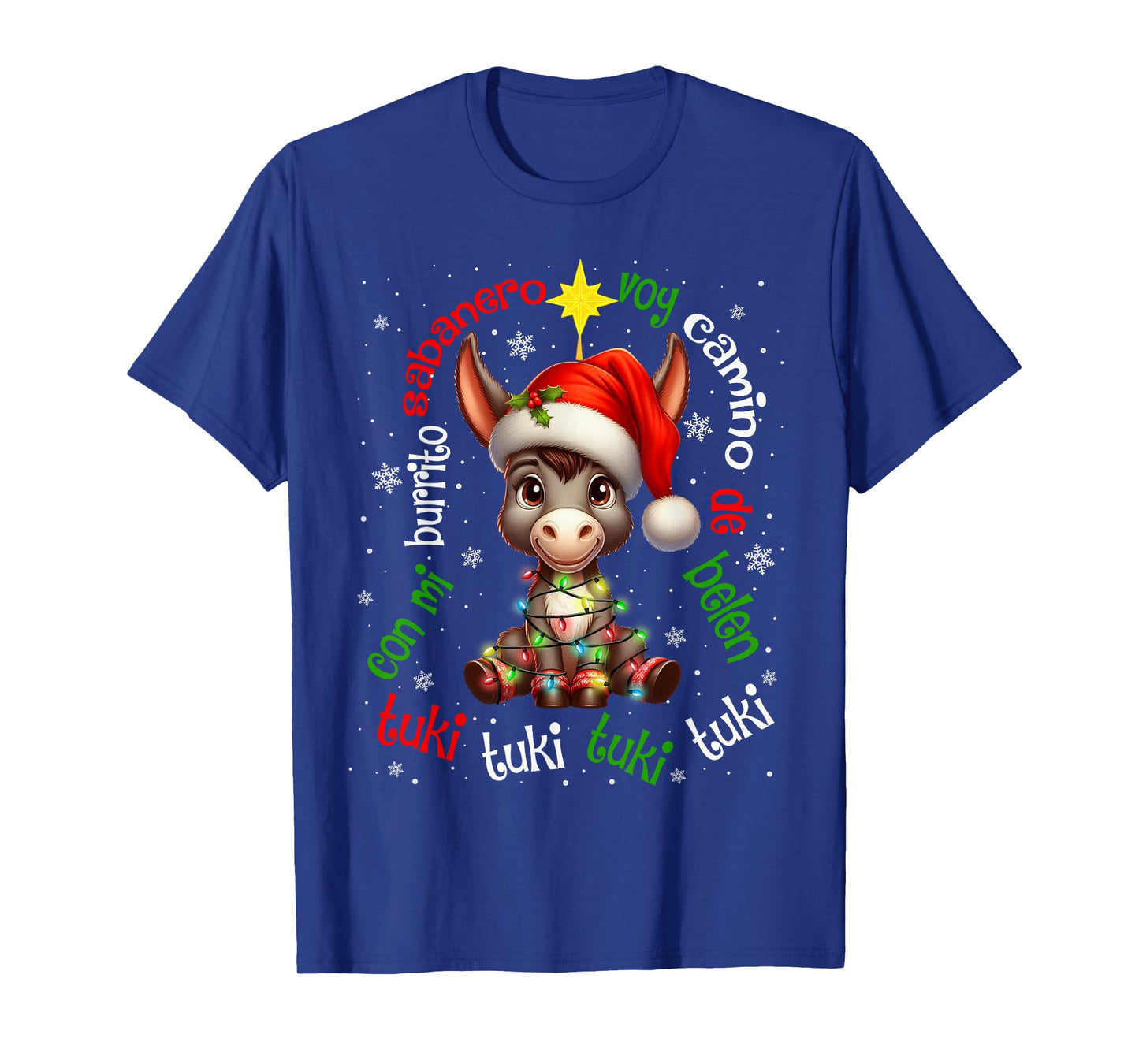 Tuki Tuki Donkey Mi Burrito Sabanero Mexican Mexico Xmas T-Shirt