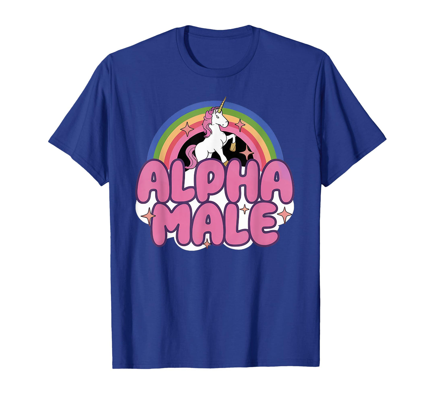 Alpha Male Rainbow Unicorn Funny Oddly Specific Dank Meme T-Shirt