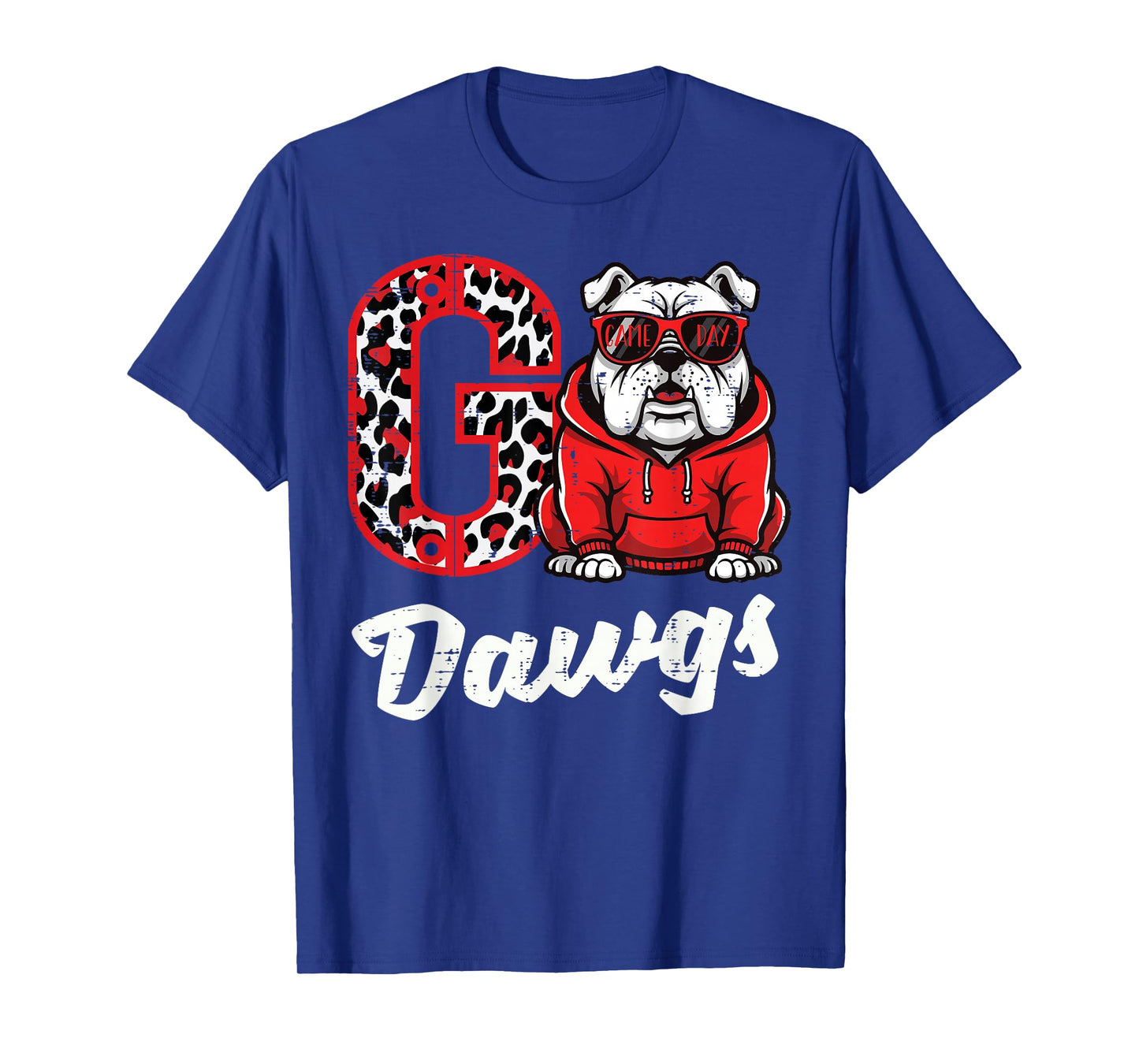 Bulldog Go Dawgs Men Women Kids Boys Youth Girls Teen T-Shirt