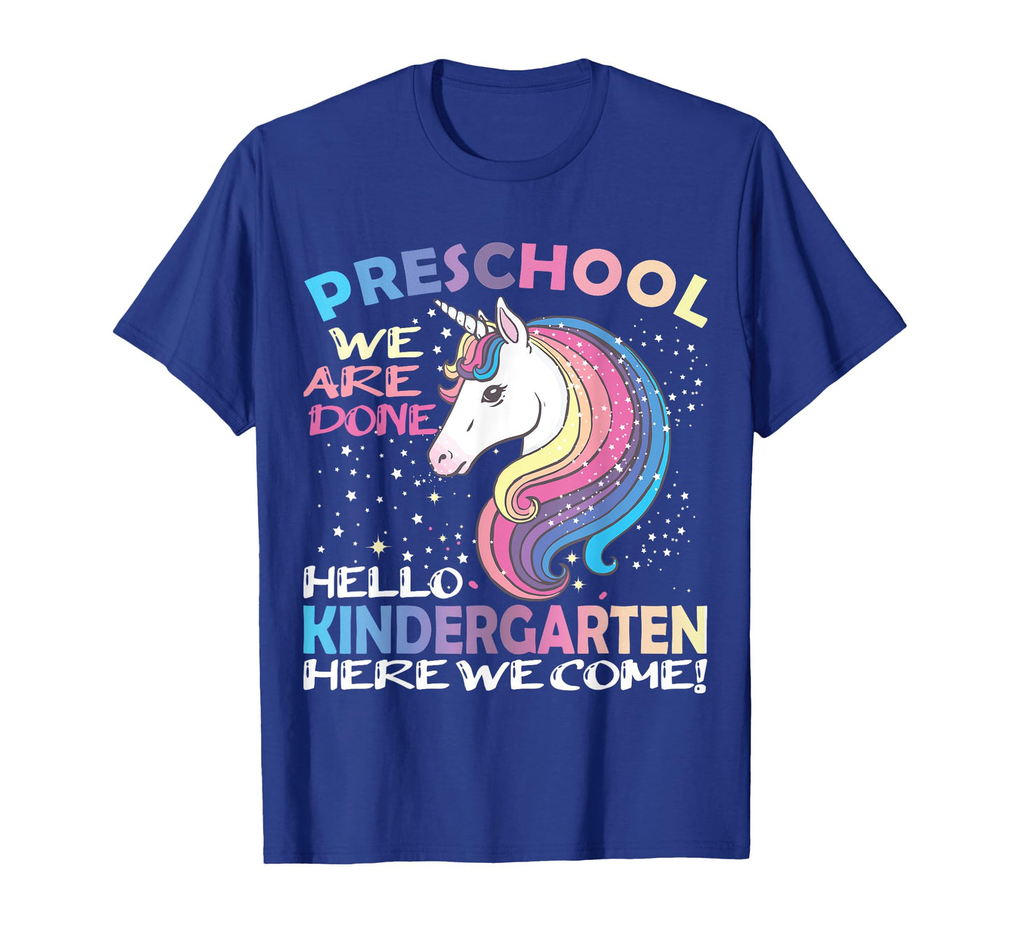 Goodbye Preschool Graduation Hello Kindergarten Prek Unicorn T-Shirt