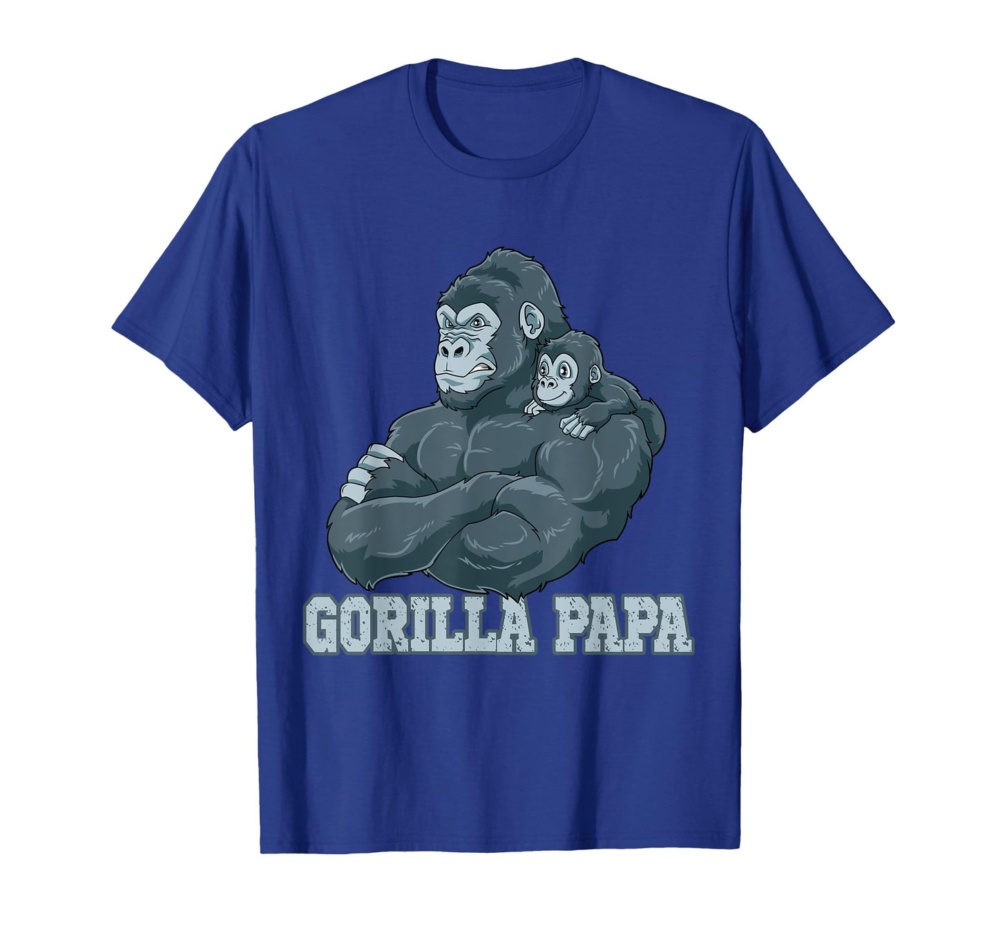 Gorilla Papa Vater und Baby Papa Father's Day T-Shirt