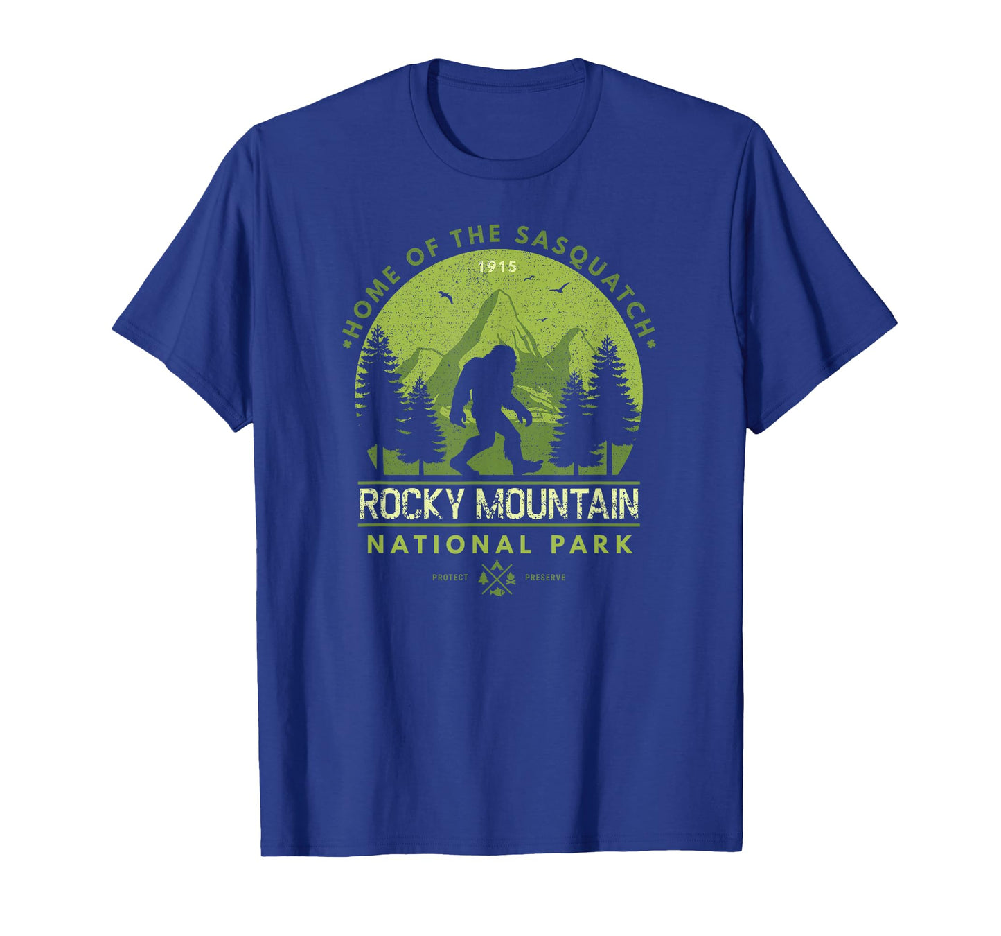 Bigfoot Rocky Mountain Wilderness T Shirt Colorado Sasquatch T-Shirt