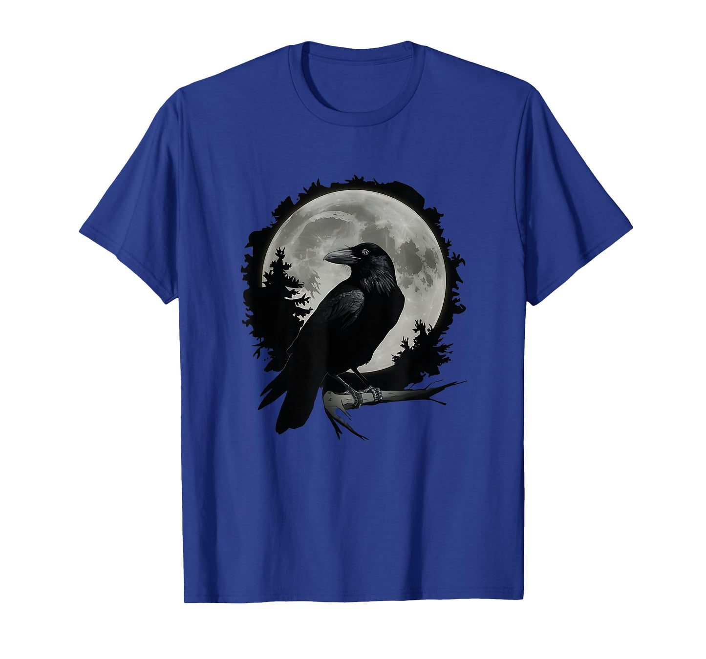 Full Moon Raven Women Men Kid Black art Black Bird Crow Moon T-Shirt