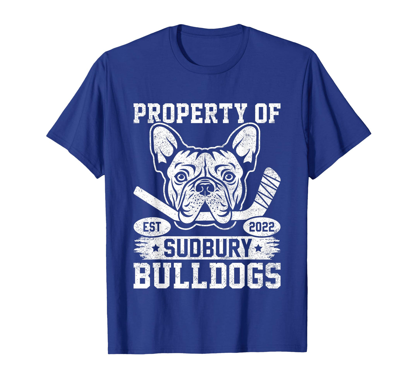 Bulldog Pet Dog Property Of Sudbury Bulldogs Men Women T-Shirt