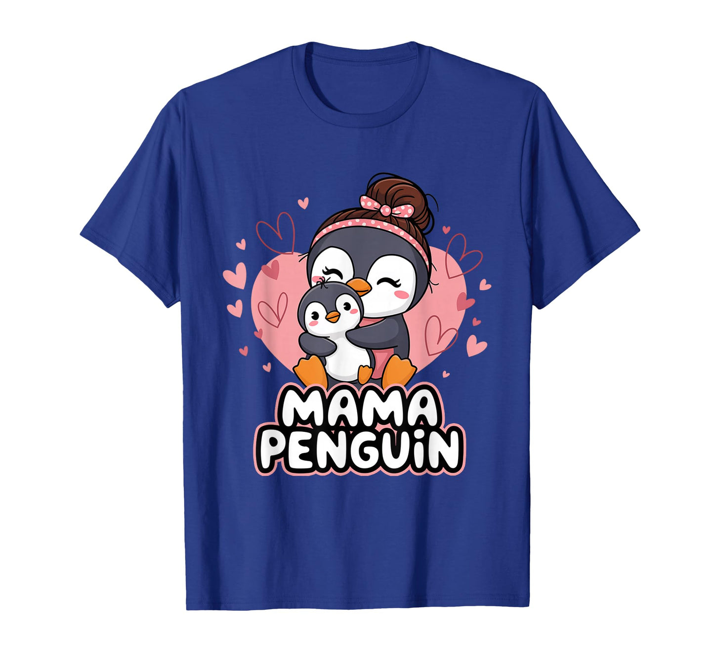 Cute Mama Penguin Holding Baby Animal Mother's Day T-Shirt