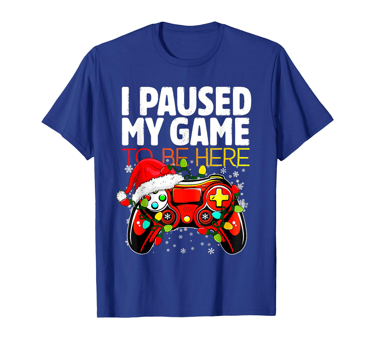 Video Game Controller Christmas Santa Hat Gamer Xmas Boys T-Shirt