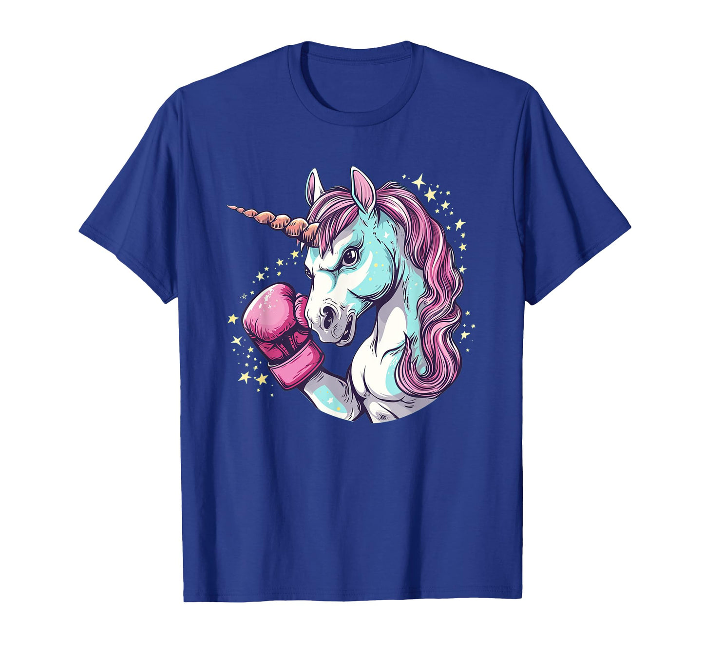 Cool unicorn face costume with funny boxing gloves T-Shirt