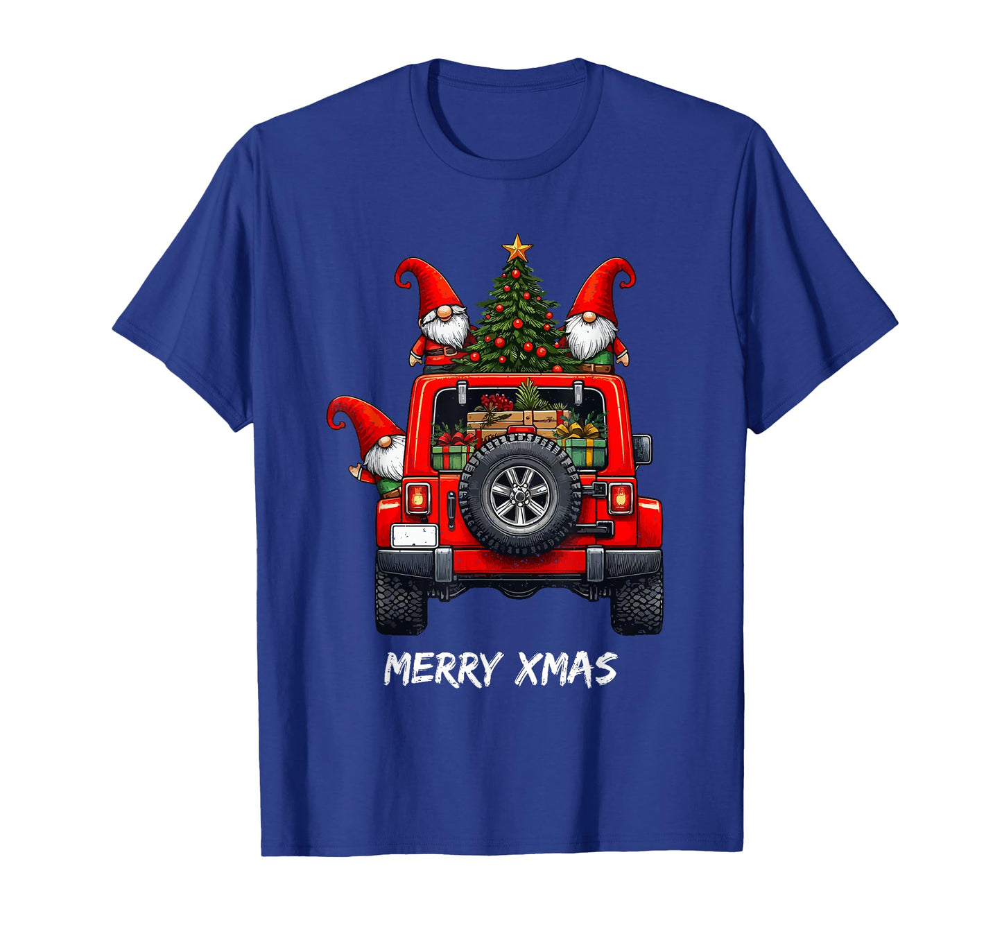 Christmas Tree On Car X-Mas Winter Holiday Men Women Kids T-Shirt