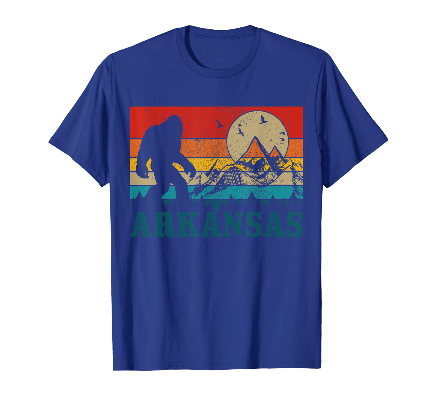 Arkansas Bigfoot Vintage Mountains Hiking Camping Gift T-Shirt