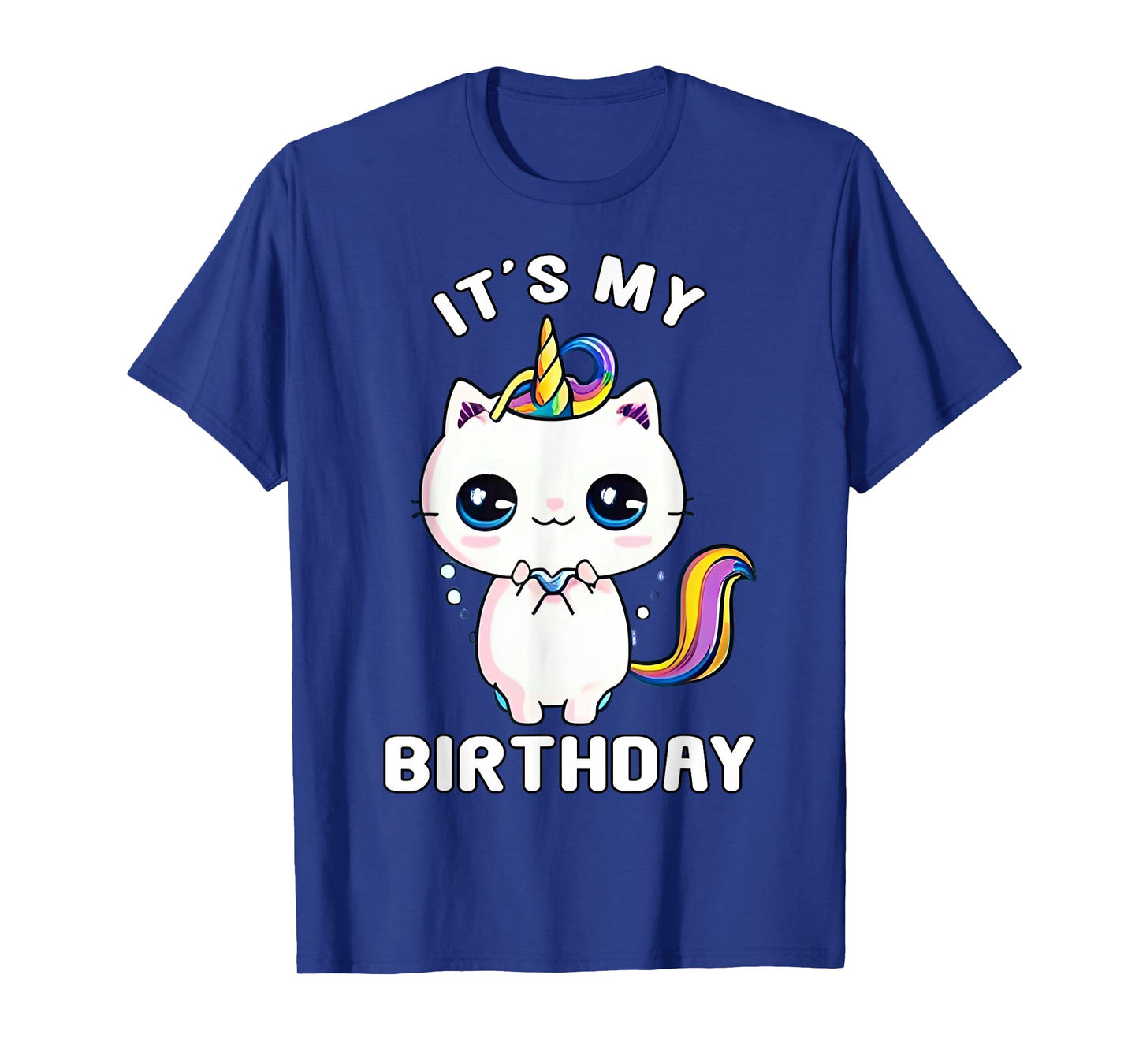 It's My Birthday Caticorn Meowgical Cat Kittycorn Unicorn T-Shirt for Men Women Girls Kids