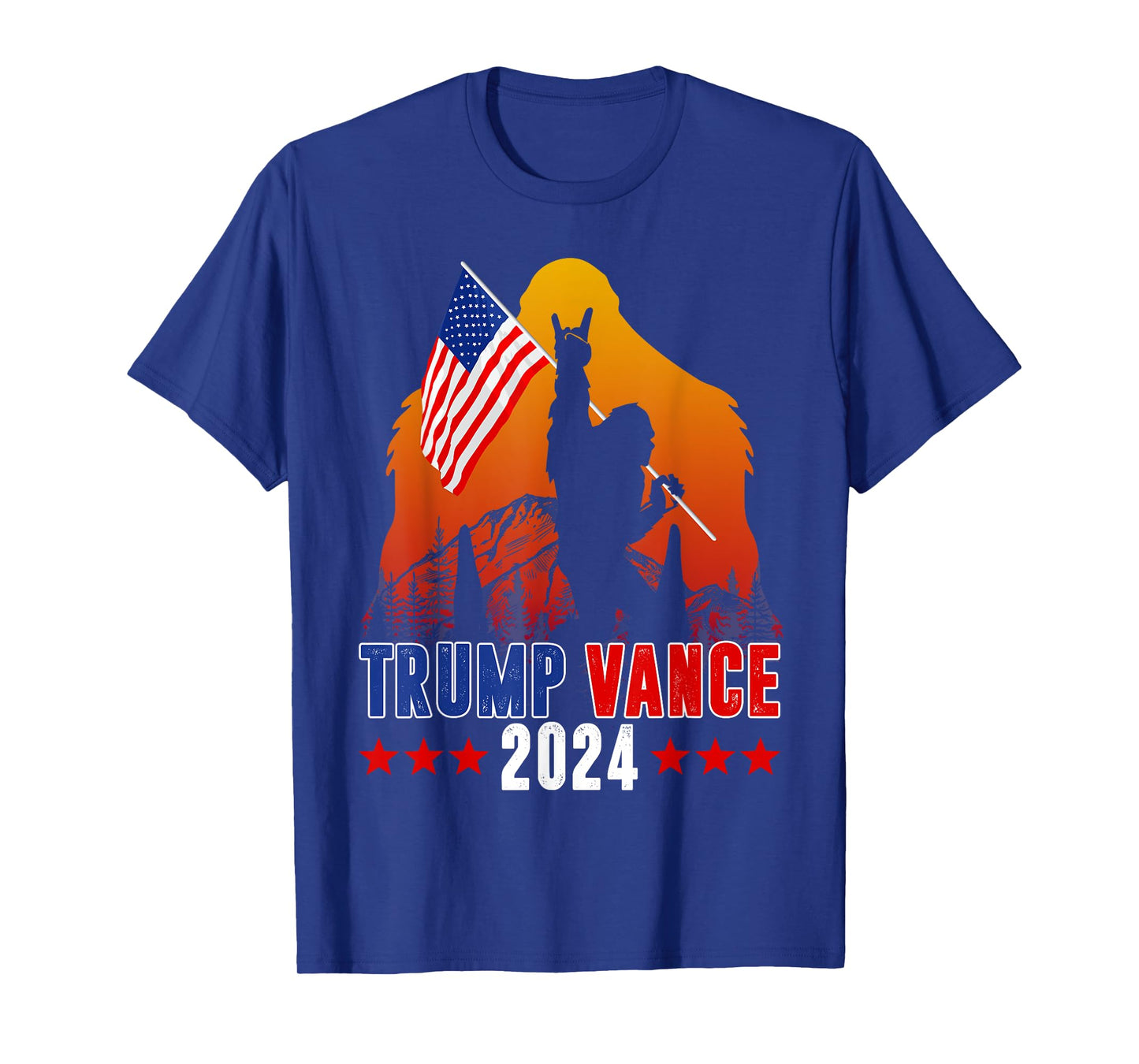 Trump Vance 2024 For President VP USA Election Bigfoot T-Shirt