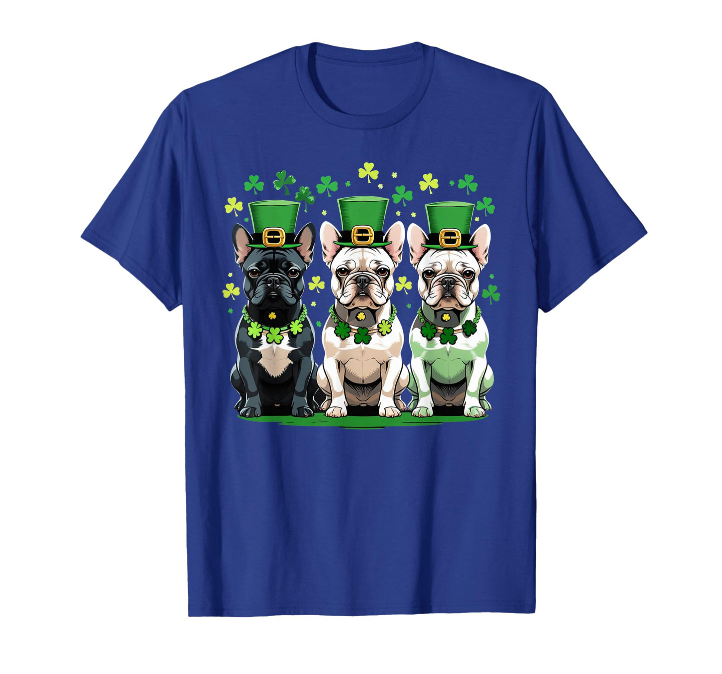 St. Patrick’s Day French Bulldog - Lucky Irish Dog Theme men T-Shirt