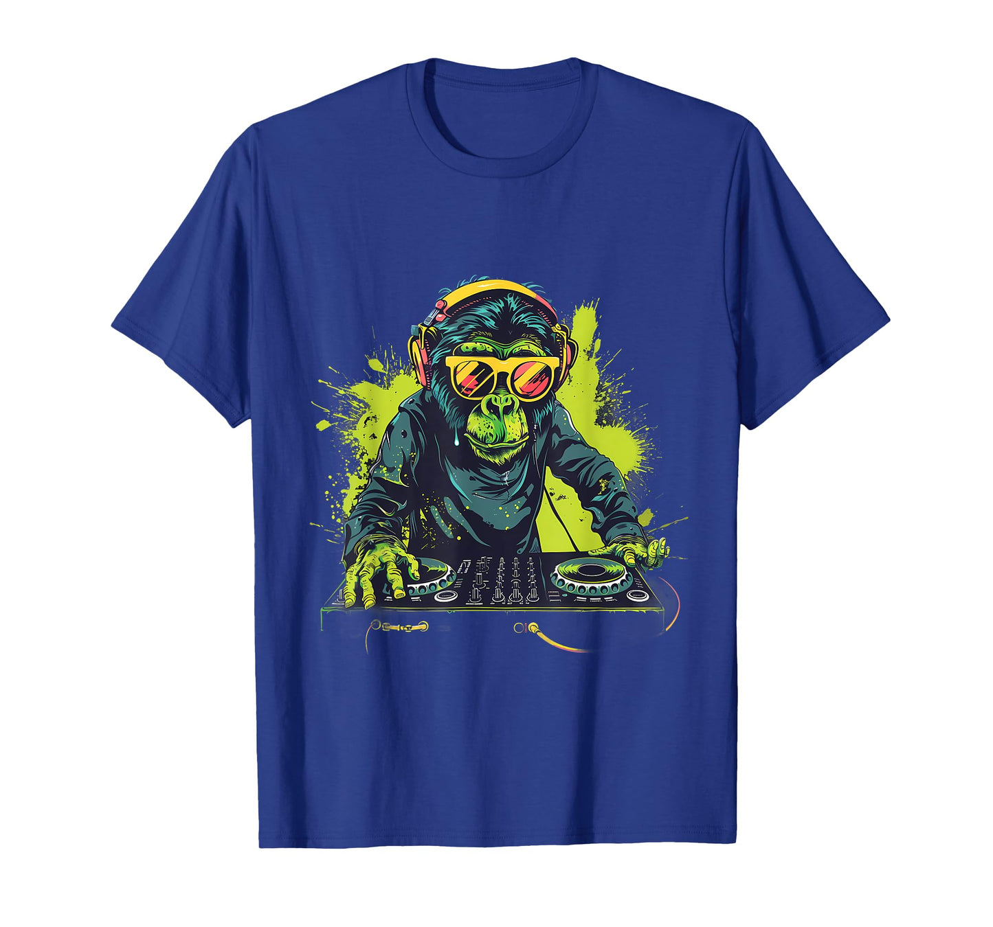 DJ Monkey Splash Monkey DJ Turntable DJ Monkey House Music T-Shirt