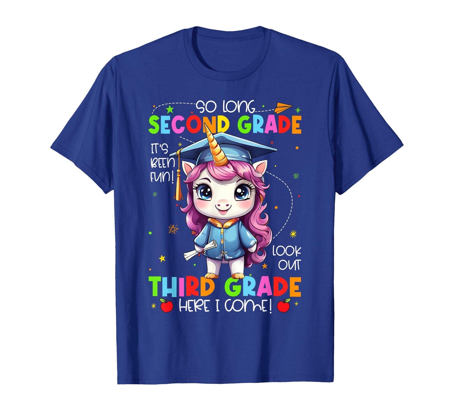 Unicorn So Long 2nd Grade Graduation Last Day Of School T-Shirt