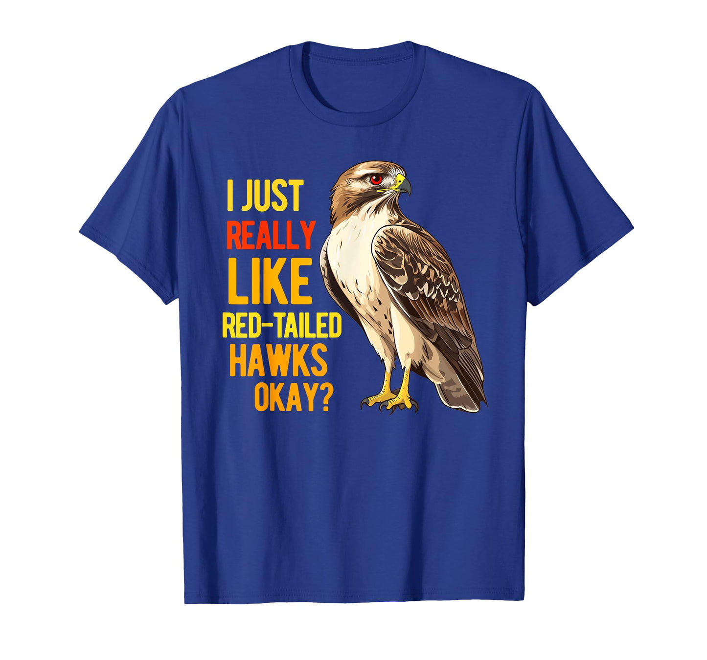 Red Tailed Hawk Enthusiast Chickenhawk Harlan's Hawk T-Shirt