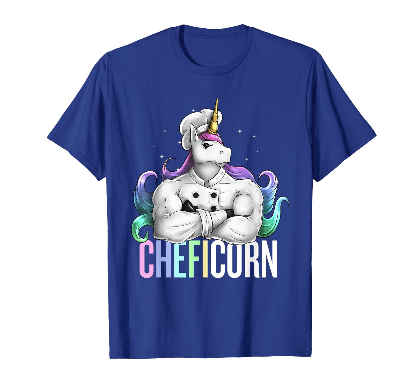 Unicorn Chef Cheficorn Cooking Pun Funny Cook Funny T-Shirt