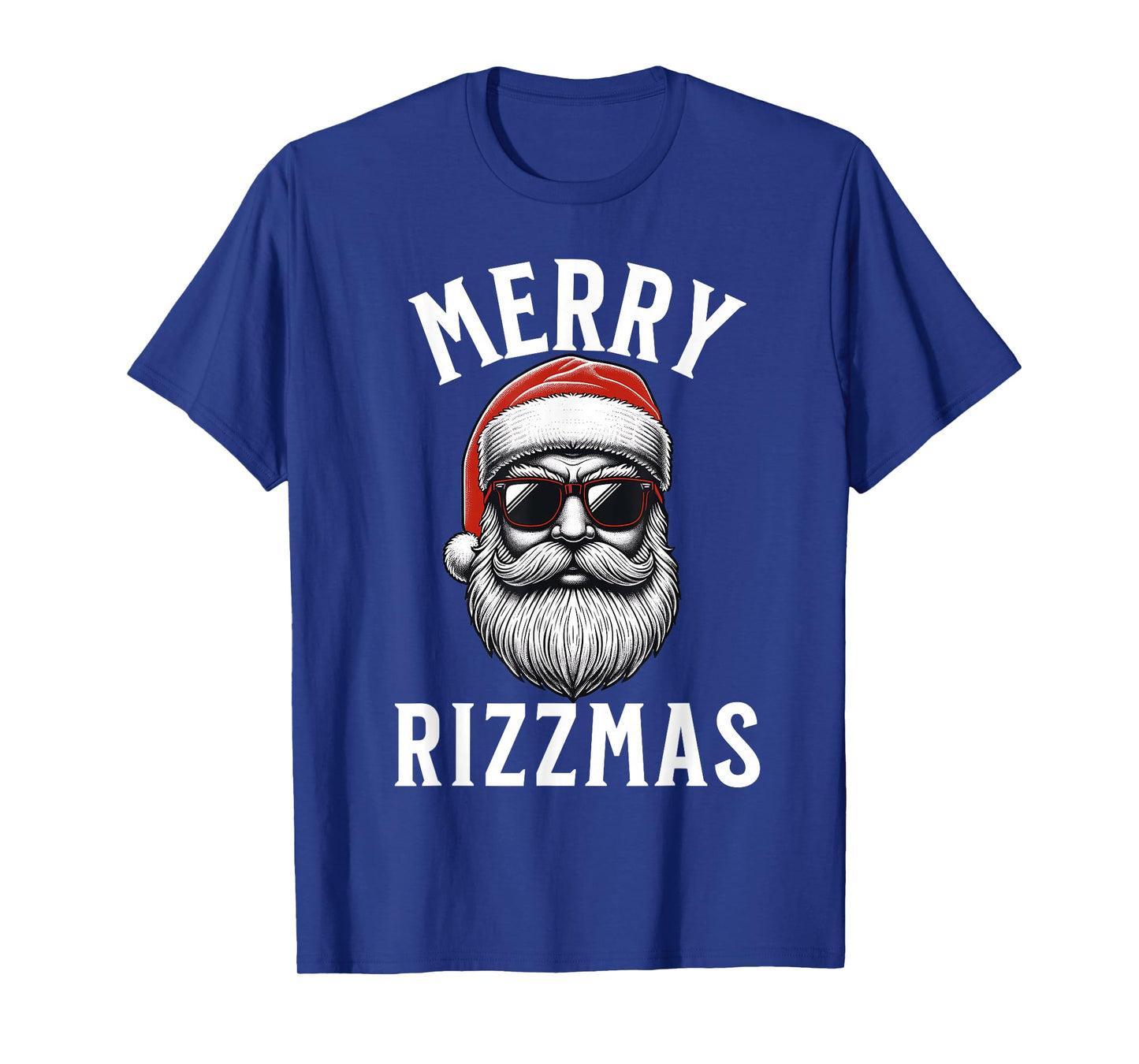 Merry Rizzmas Funny Christmas Teen Boys Kids Men Silly Santa T-Shirt