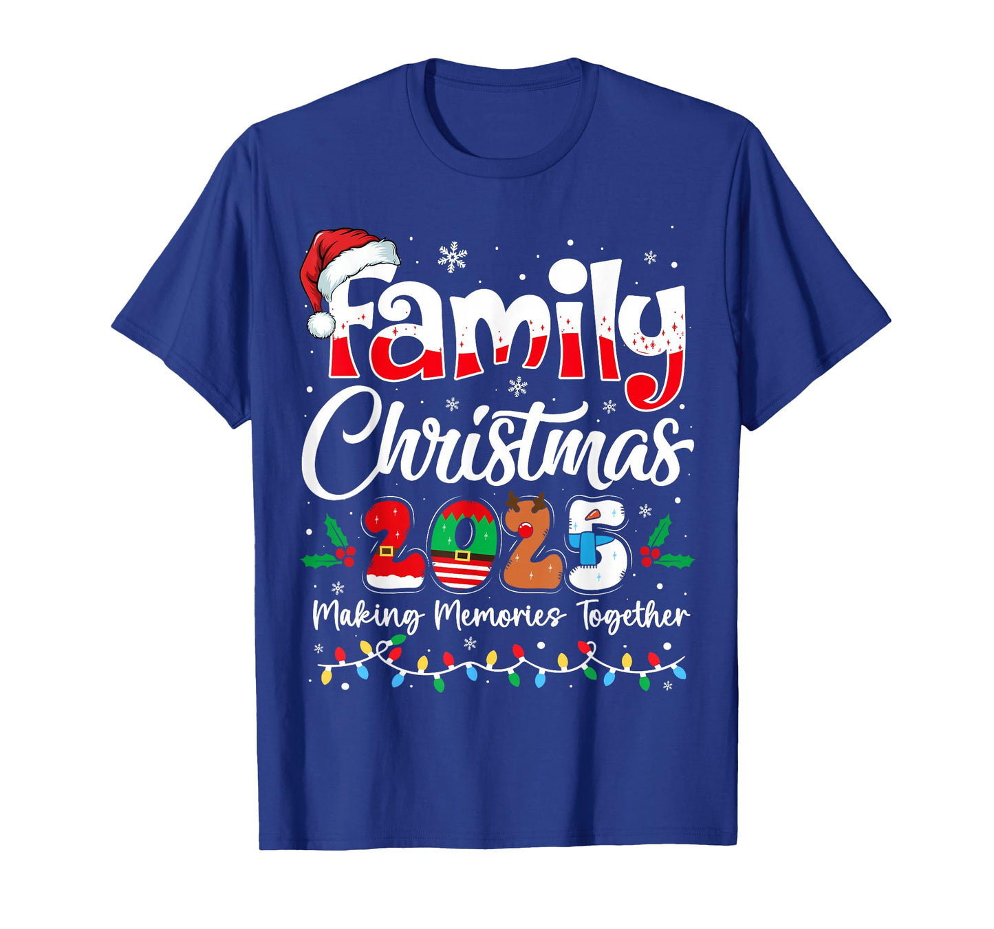 Family Christmas 2025 Matching Outfit Xmas Squad Santa T-Shirt