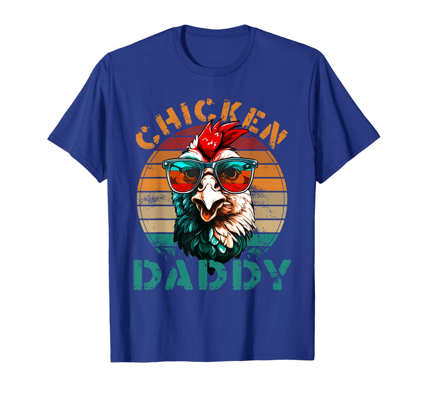 Chicken Daddy Retro Chicken Dad Fathers Day Men T-Shirt