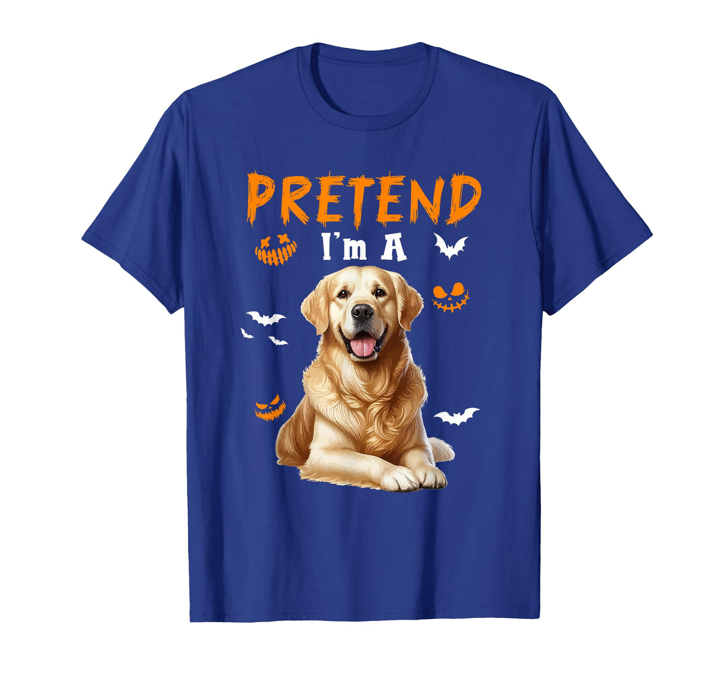 Pretend I'm A Golden Retriever Halloween Costume Owner Kids T-Shirt