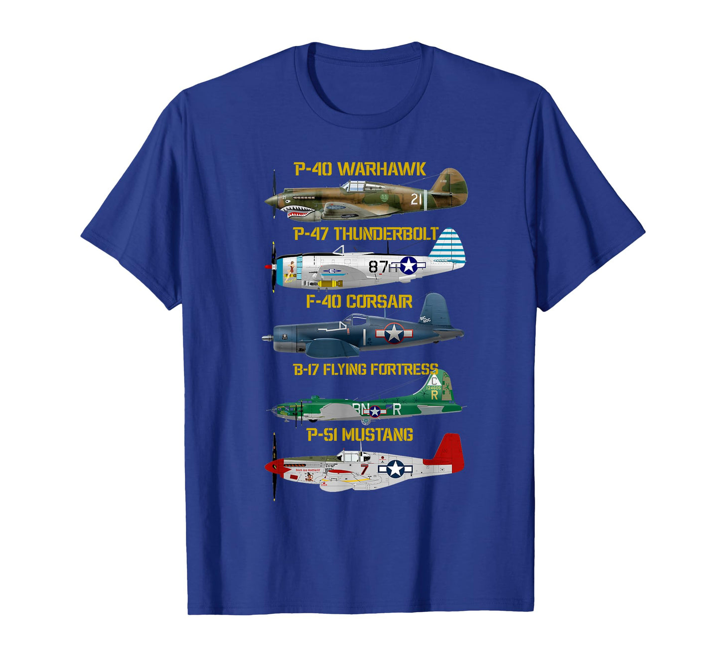 WW2 Planes Warbirds Warplanes T-Shirt
