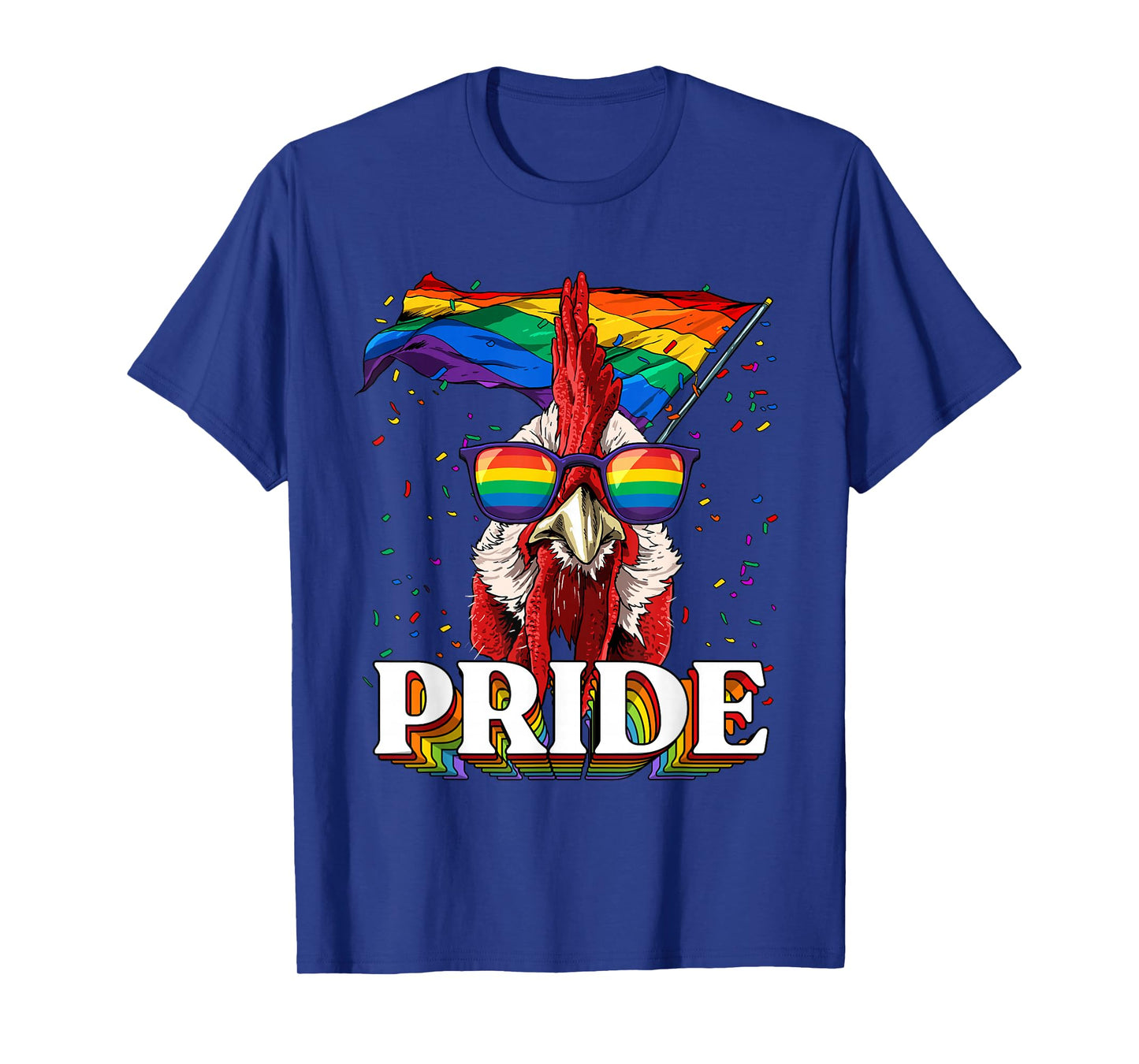 Pride LGBTQ Chicken Rainbow Flag Pride Month Rooster Animal T-Shirt