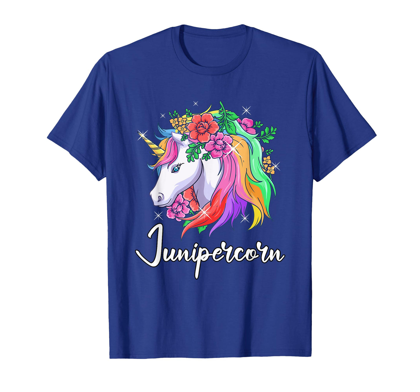 Cute Junipercorn Personalized Name Unicorn Juniper T-Shirt
