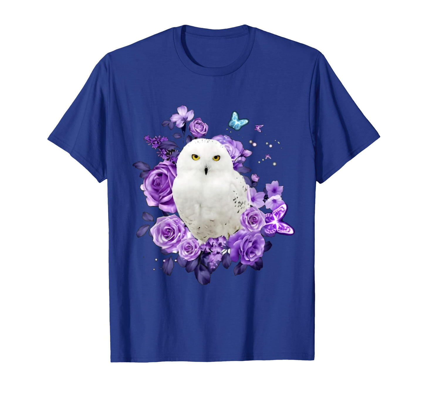 Owl Purple Rose Collection Cute Owl Lover Gift T-Shirt