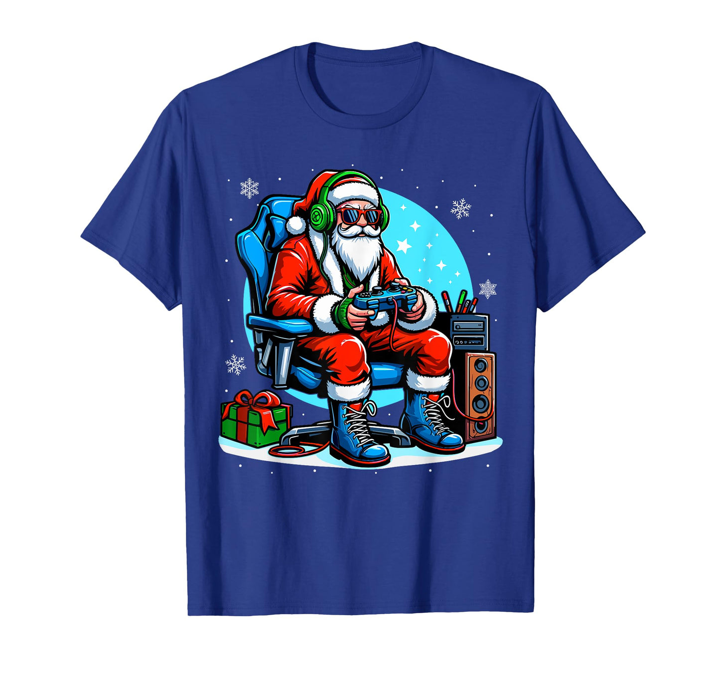 Christmas Santa Gamer Xmas Funny video gaming Christmas boys T-Shirt