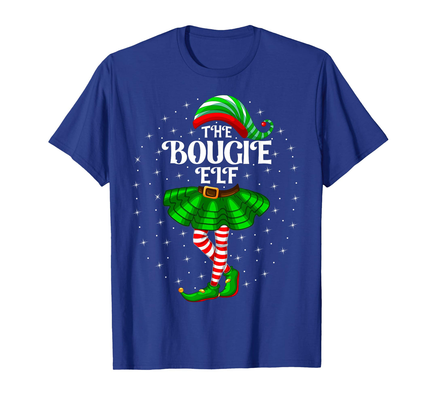 Xmas Group Matching Women Girls The Bougie Elf Christmas T-Shirt