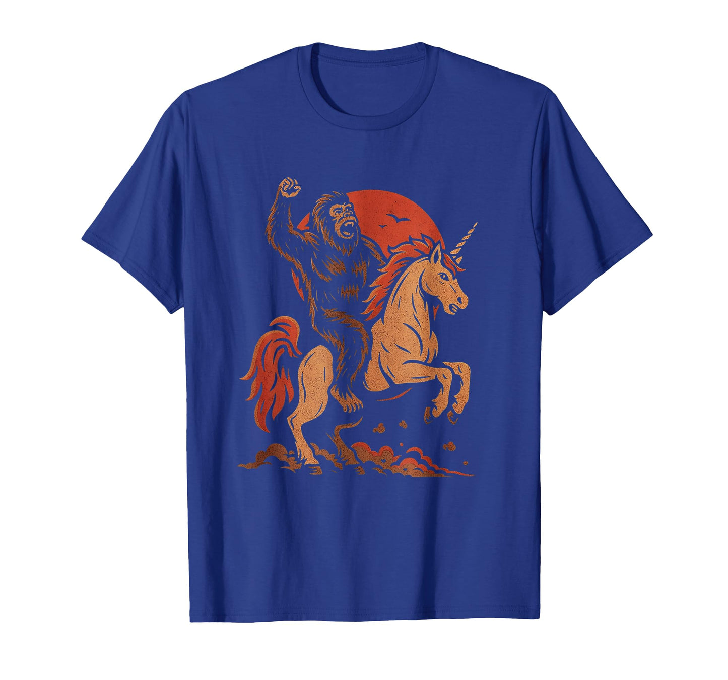 Adult Unicorn Shirt for Men Unicorn Sasquatch Bigfoot Men T-Shirt