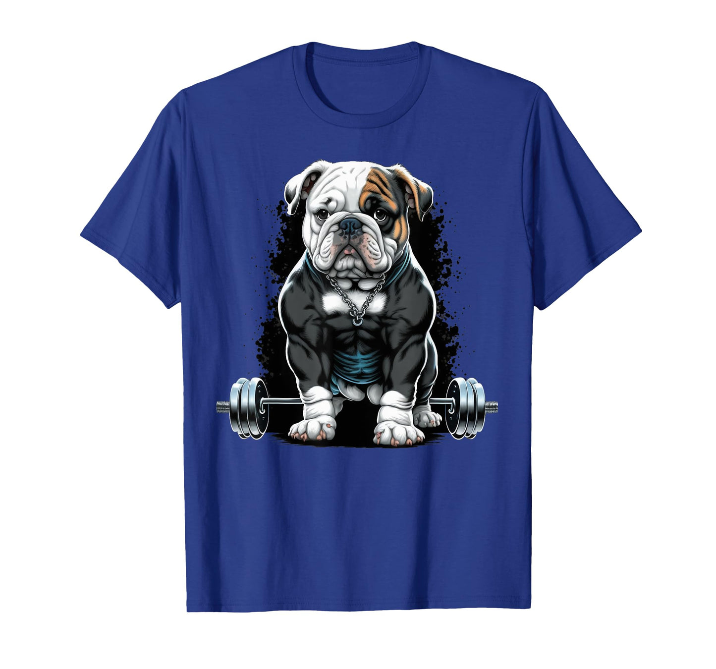 Bulldog Weightlifting Dog Funny Fitness Gym Bulldog T-Shirt