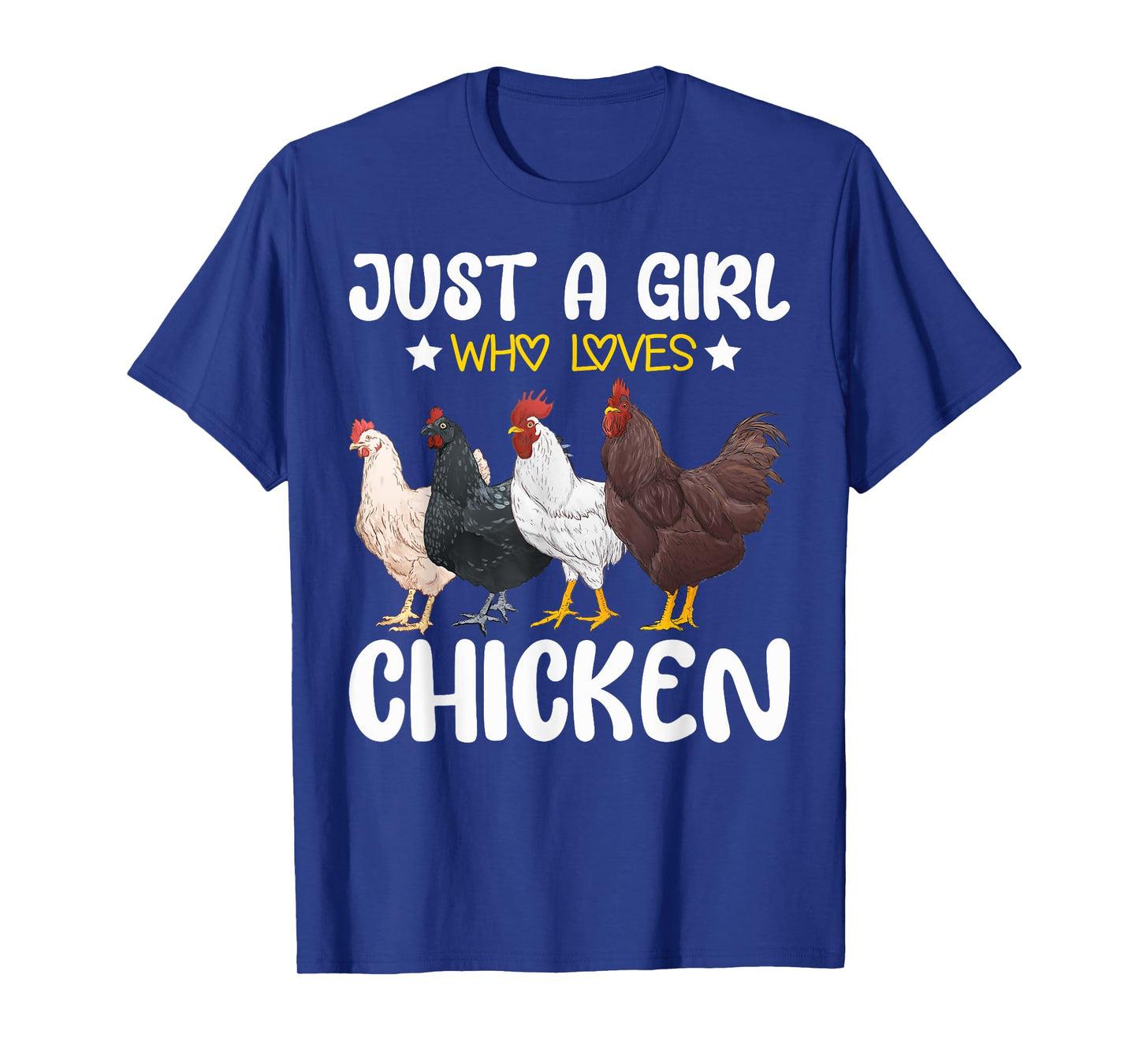 Just A Girl Who Loves Chickens Farm Lover Cute Chicken Buffs T-Shirt