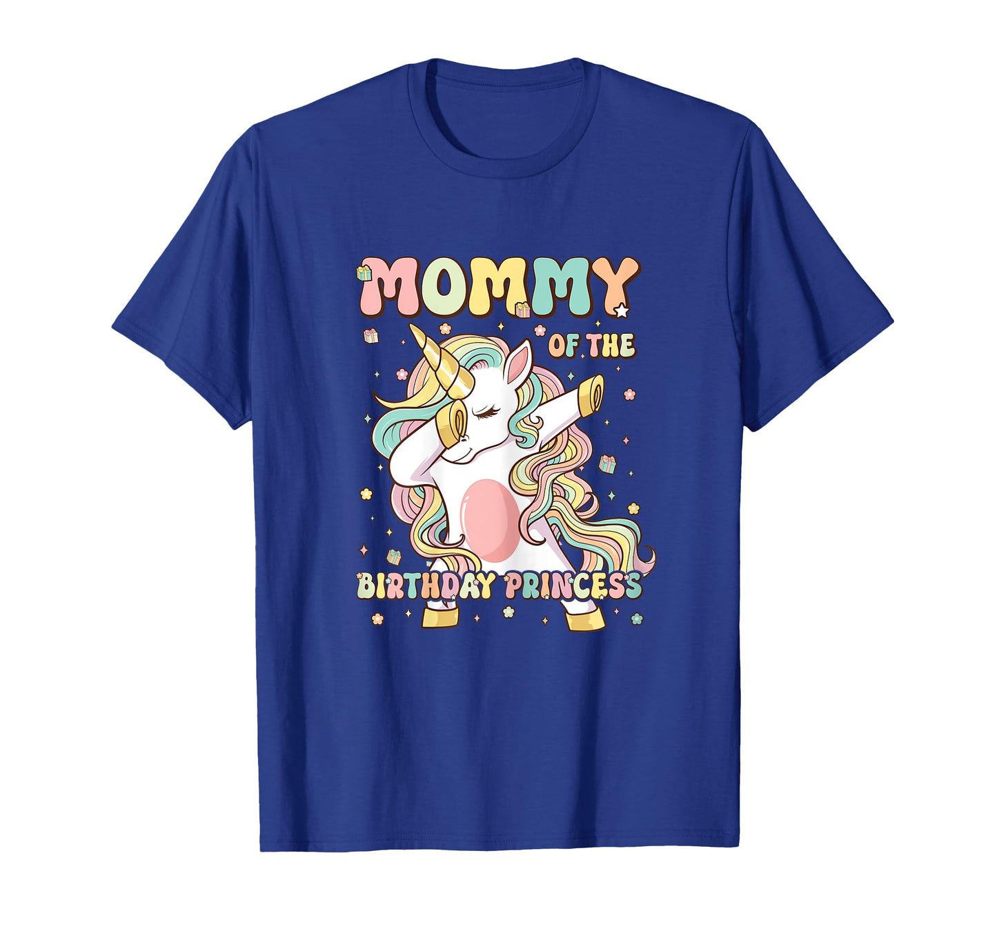 Mommy Of The Birthday Princess Unicorn Birthday Girl's Mom T-Shirt