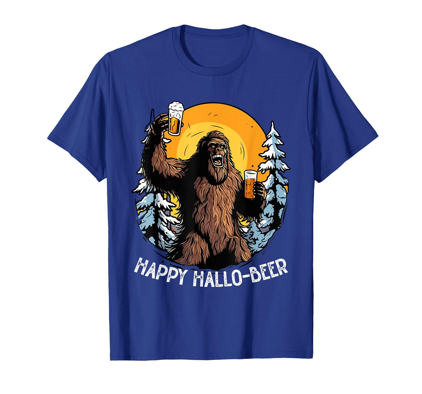 Bigfoot Halloween Costume Sasquatch Beer Trick Or Treat T-Shirt