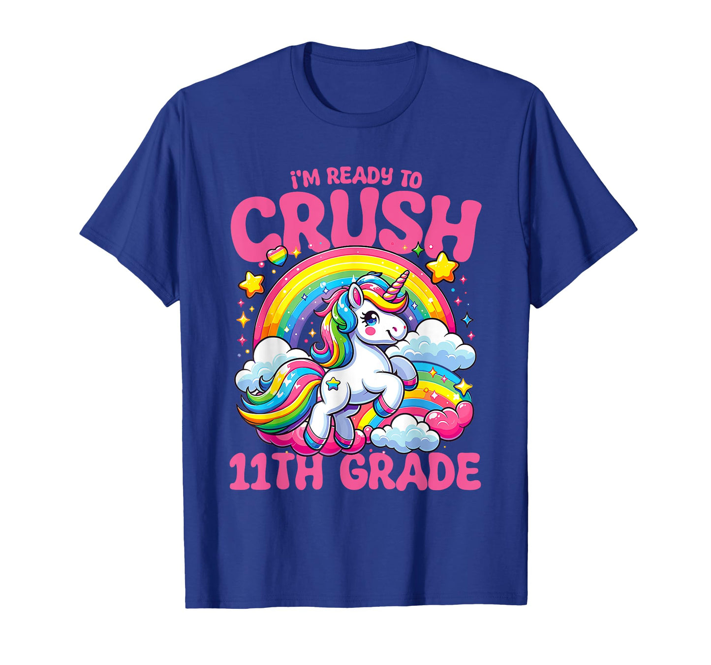 Crush 11th Grade Unicorn Girls Teacher Back to School T-Shirt