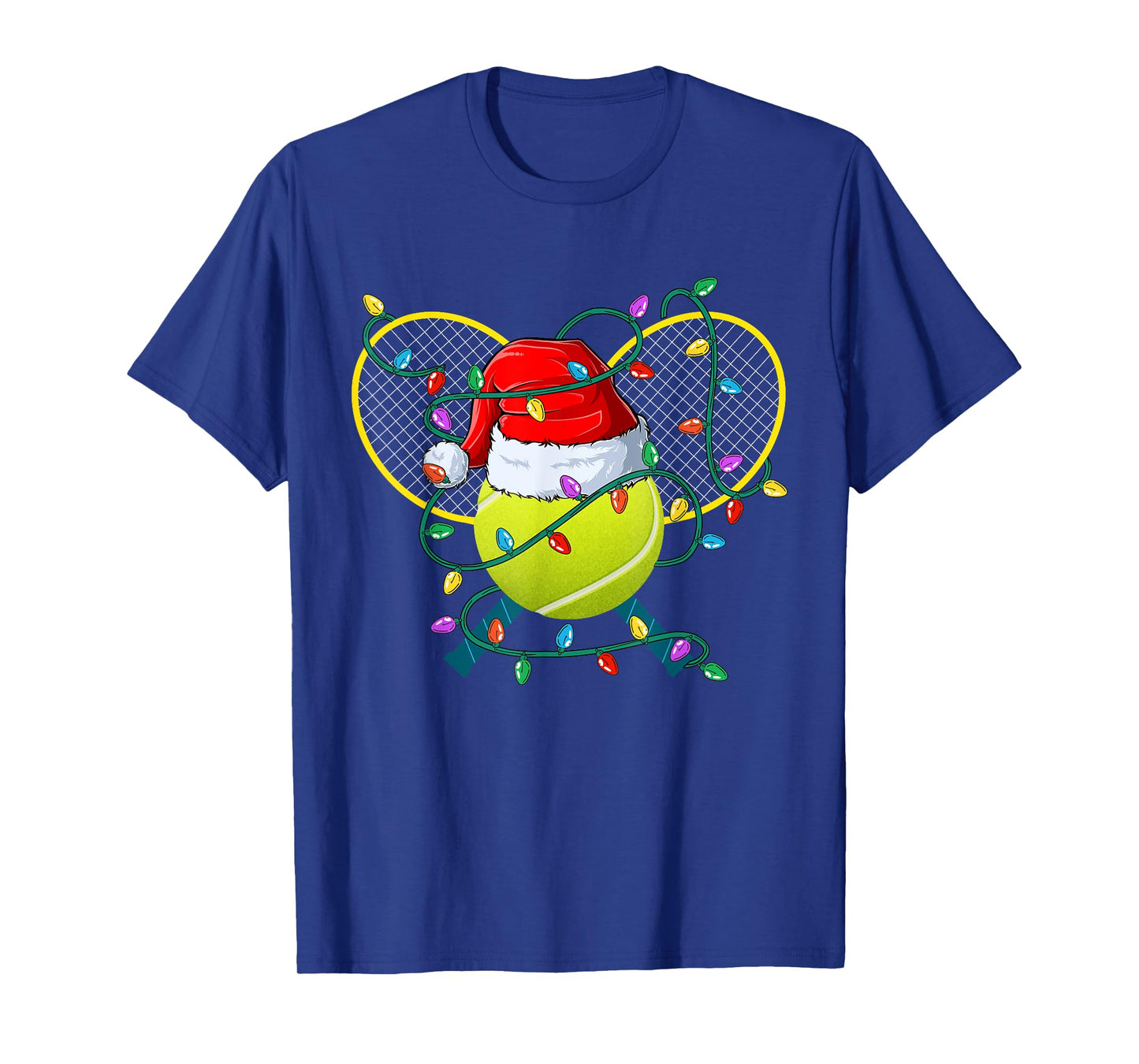 Christmas Tennis Xmas Santa Sports Hat Mens Womens Kids T-Shirt