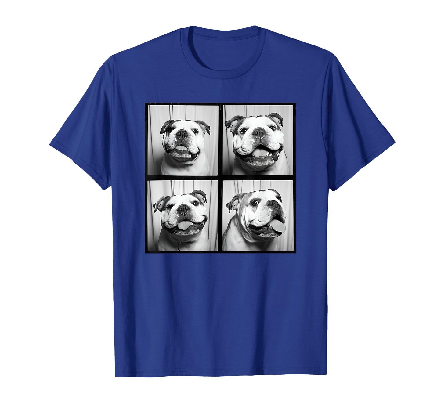 English Bulldog Puppy Face Pet Portrait Bulldog Mom T-Shirt