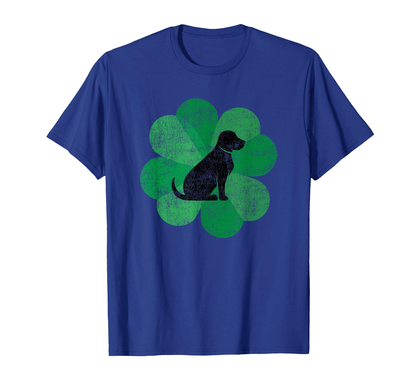 Black Lab St. Patrick's Day - Retro Labrador Retriever T-Shirt