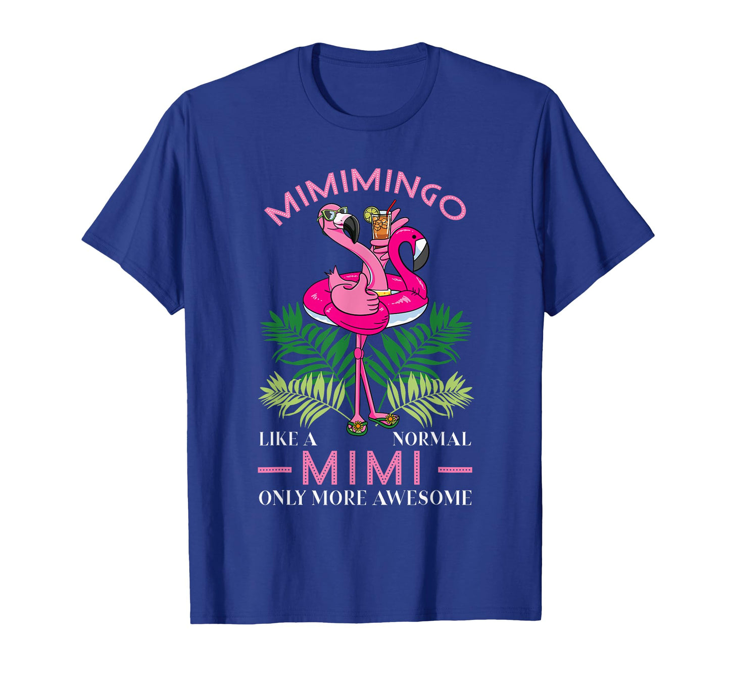 Mimimingo Grandmother Flamingo Lover Gramma Grandma Granny T-Shirt