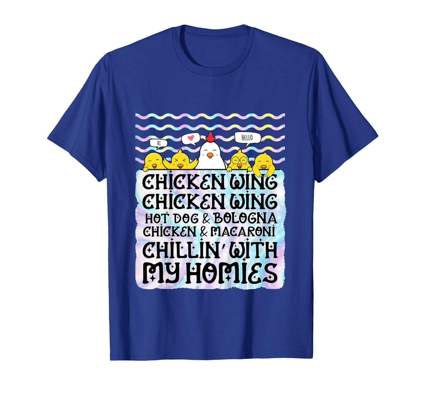 Kids Chicken Wing Chicken Wing Hot Dog and Bologna Macaroni T-Shirt