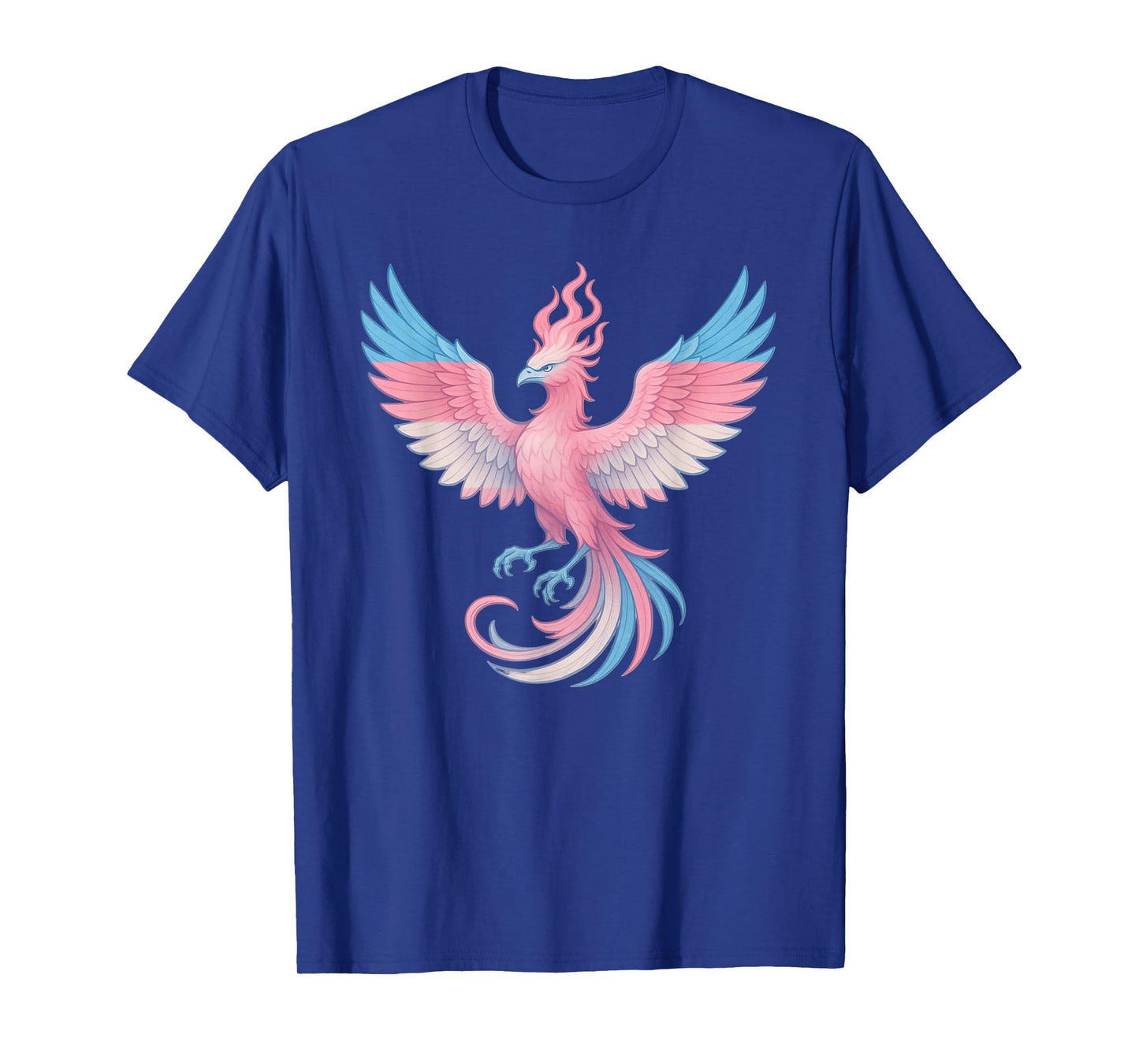 Transgender Phoenix Bird Trans Pride Flag Rising From Ashes T-Shirt