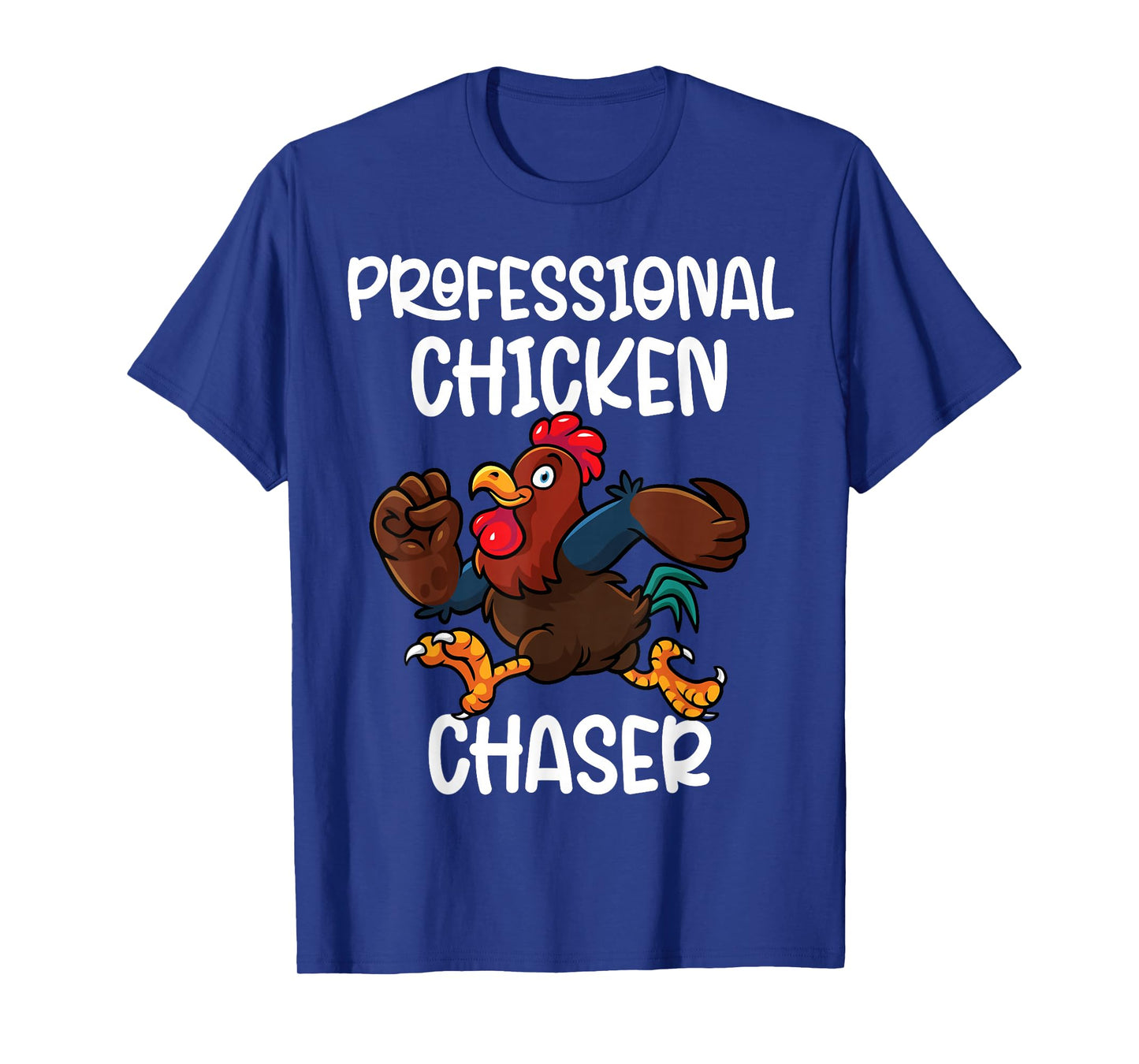 Professional Chicken Chaser Funny Farm Farmer Kids Running T-Shirt