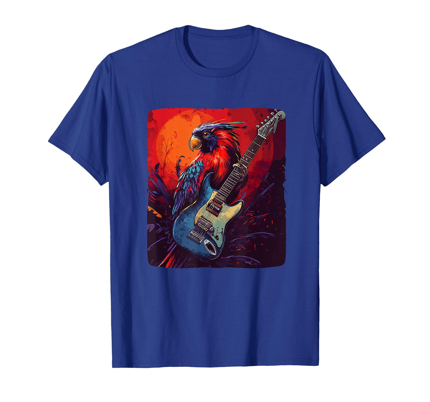 Cool Electric Guitar Bird for Trendy Rock Vibes T-Shirt
