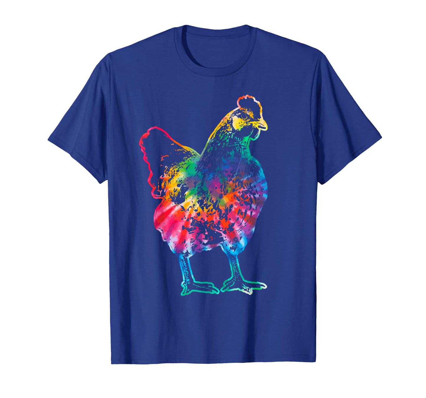 Chicken Tie Dye Hippie Poultry Farmer Farm Vintage Gift T-Shirt
